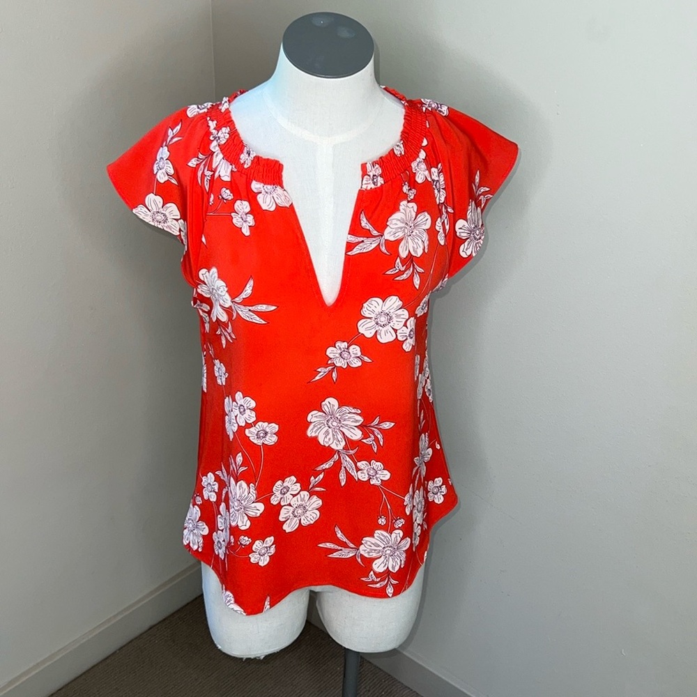 EUC SANCTUARY garden shell top in not bashful XS XSmall